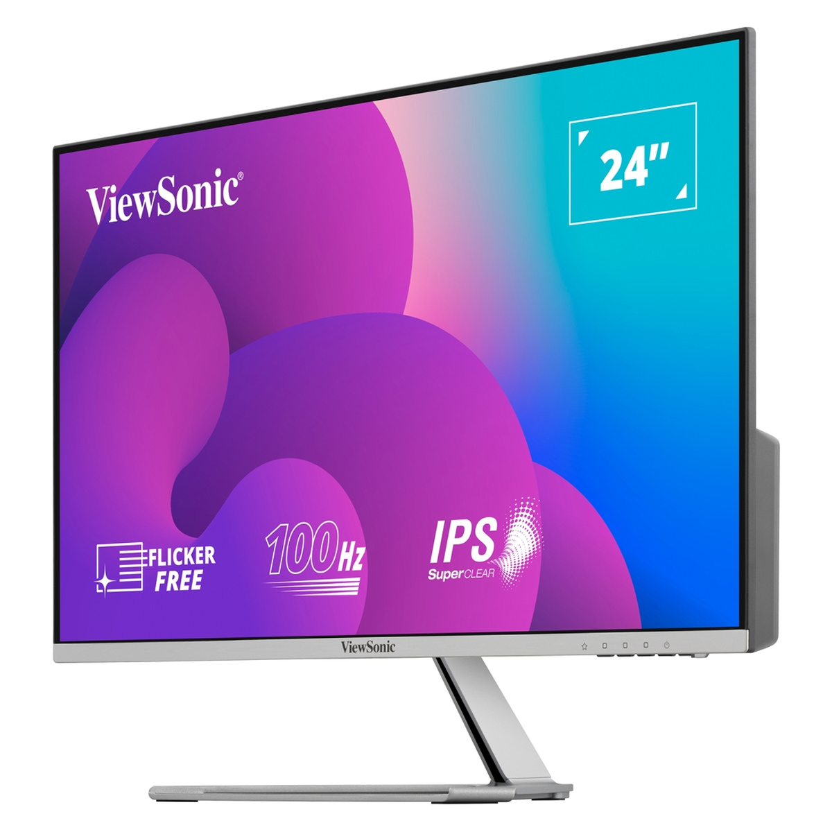 ViewSonic VX Series VX2476-SMH 24'' (61cm) IPS Monitor im rahmenlosen Design