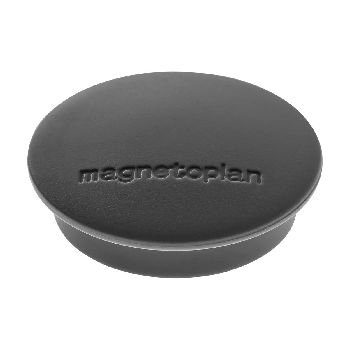 Magnetoplan 1662112 Magnete Discofix Junior ⌀ 34 mm, 10 Stück, schwarz