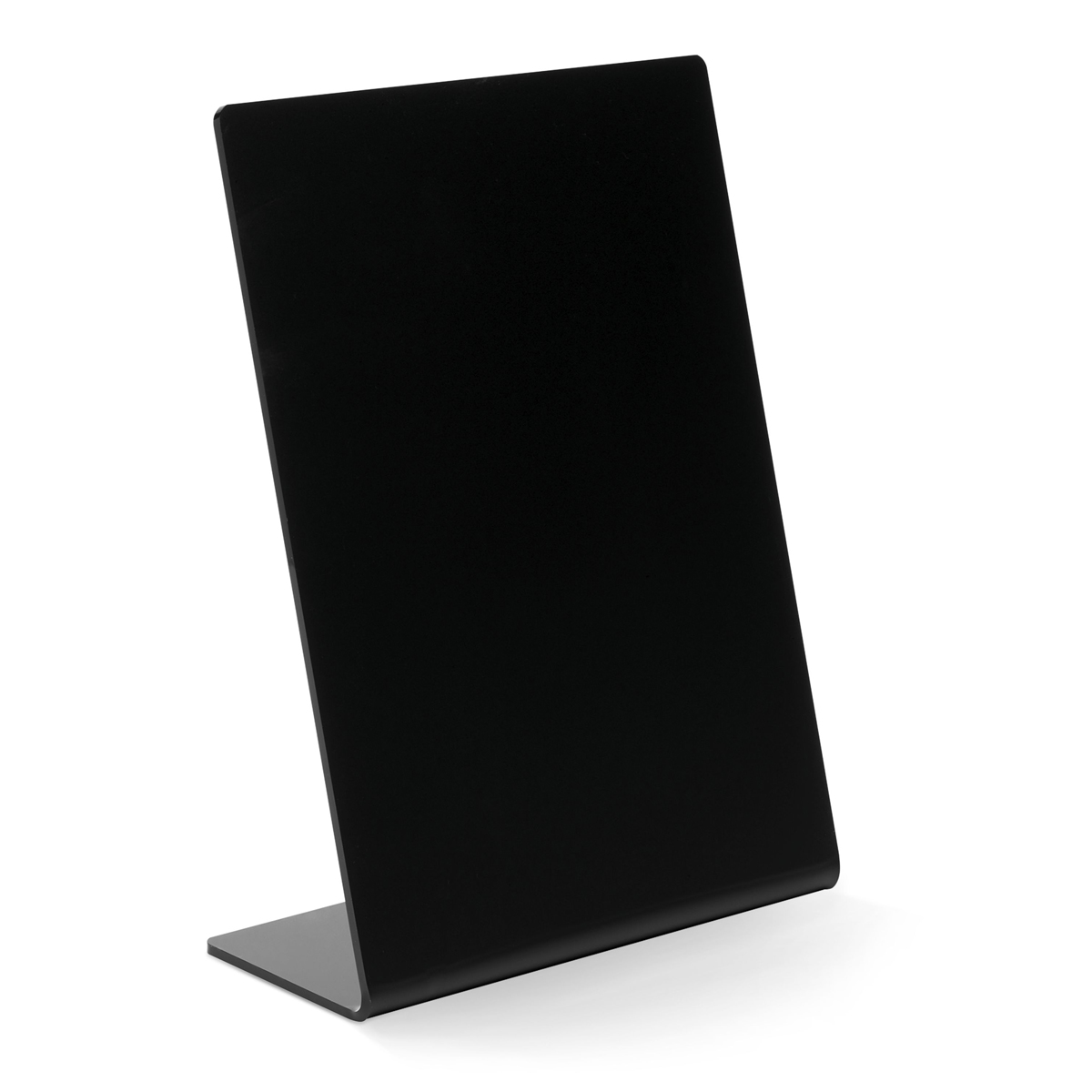 Magnetoplan SSPA5142 Tischaufsteller schwarz, kreidebeschreibbar, schräg A5 Hochformat