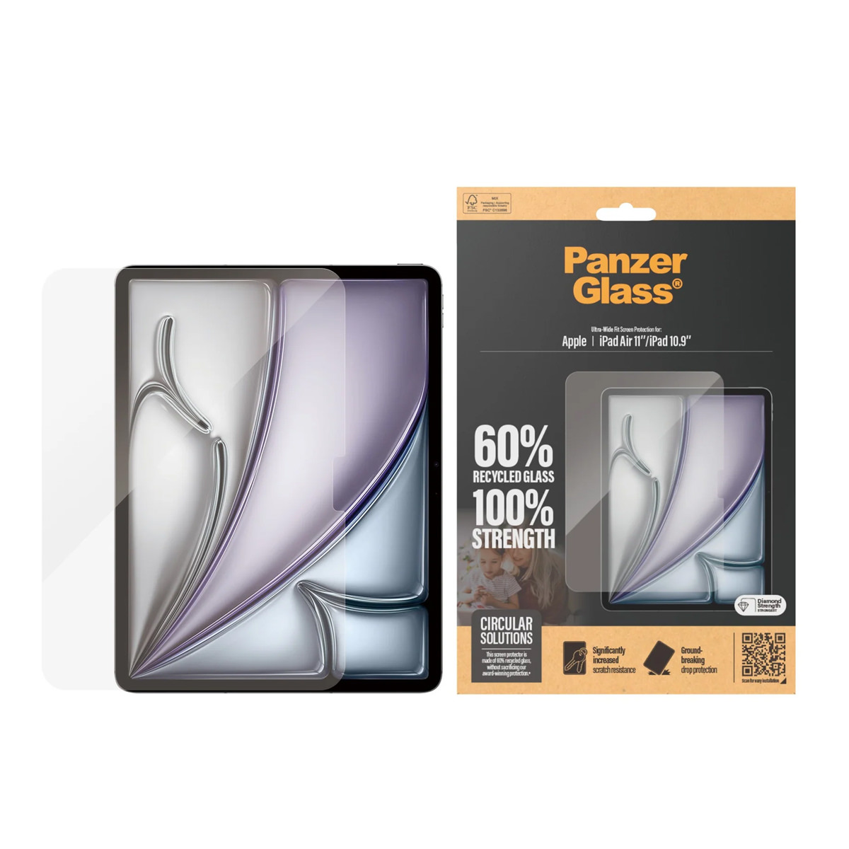 PanzerGlass® Displayschutz Ultra-Wide Fit für iPad 11'' (2025) / iPad Air 11'' (2024-2025)