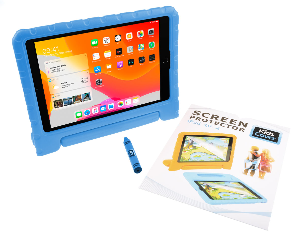 KidsCover für iPad 10,2'' blau 2019/2020 inkl. Pen und ScreenCover