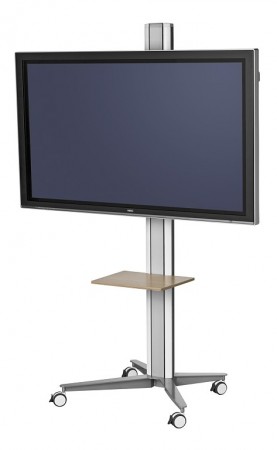SMS Flatscreen X FH M1455 - Aufstellung für LCD-/Plasmafernseher - weiß, Aluminium -
