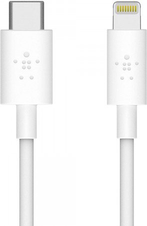 PARAPROJECT USB-C®  auf Lightning® Connector mit LED-Anzeige 1,2 m, grau (Belkin)