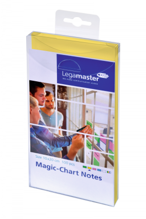 Legamaster Magic-Chart Notes, 10x20cm 100 Stück, gelb