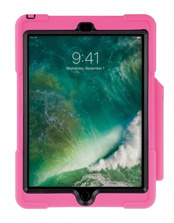 SHOCKGUARD iPad9.7 Case pink mit Pen- Halterung