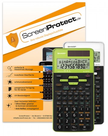 ScreenProtect Displayschutzfolie UltraClear für Sharp EL-531 TG & EL-531 TH