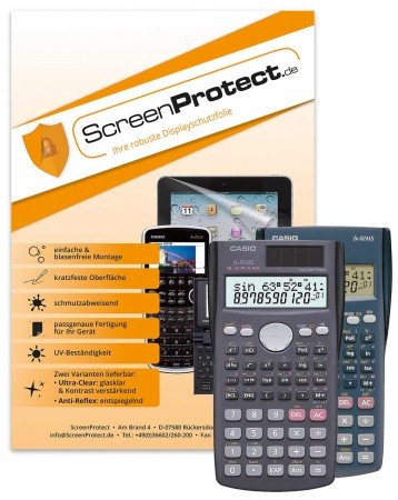 ScreenProtect Displayschutzfolie UltraClear für Casio FX-82 MS und FX-85 MS