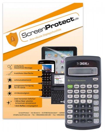 ScreenProtect Displayschutzfolie UltraClearfür TI-30 eco RS und TI-30 Xa