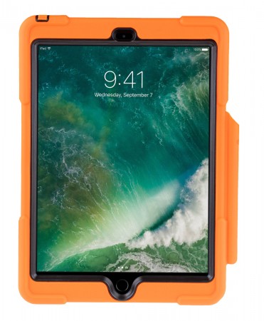 SHOCKGUARD iPad9.7 Case orange mit Pen- Halterung