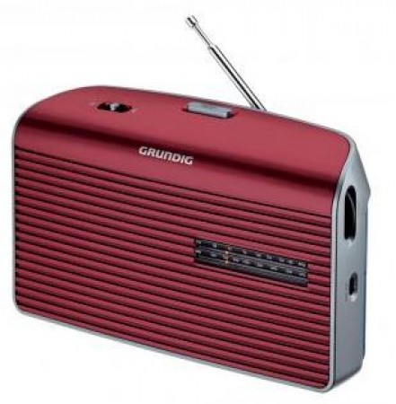 Grundig Music 60 - Portables Radio - rot/silber