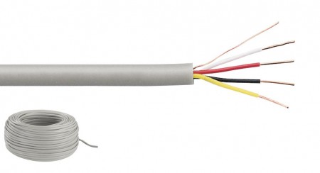 MONACOR JYSTY-2206 Signalkabel, Typ J-Y(St)Y, 4 x 0,28 mm2