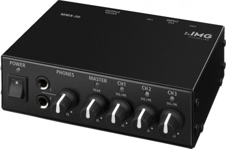 IMG STAGELINE MMX-30 Kompakter 3-Kanal-Stereo-Line-Mischer