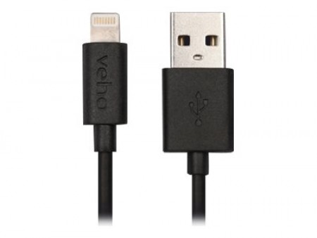 Veho Lightning-Kabel - USB (M) bis Lightning (M) 20cm, schwarz - Apple zertifiziertes Blitzkabel