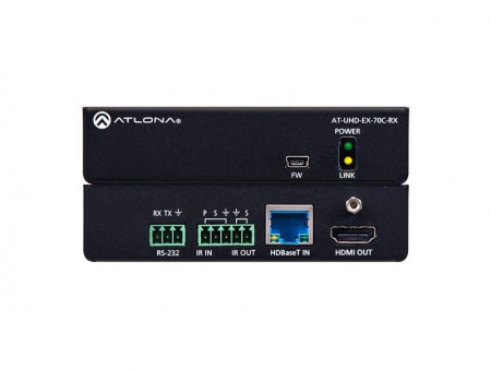 Atlona AT-UHD-EX-70C-RX - AV-Receiver - 4096 x 2160 Pixel - Cat5e,Cat6,Cat6a,Cat7 - 70 m - 60 Hz
