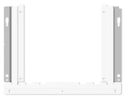 SMS Slim Fixed - Befestigungskit (Wandbefestigung) für LCD-Display - weiß, Silber -