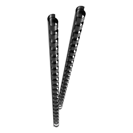 GENIE Spiralbinderücken, 25 Stk., 6mm, black