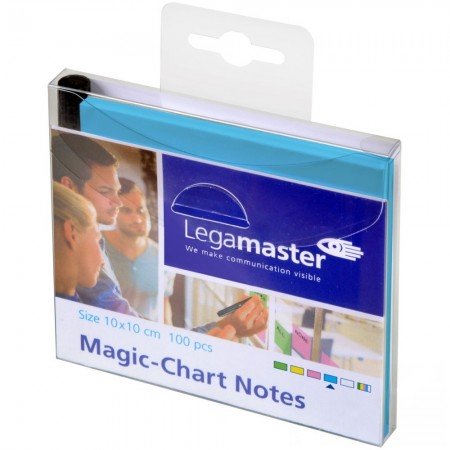 Legamaster 7-159510 Magic-Chart Notes 10x10cm 100 Stück, blau