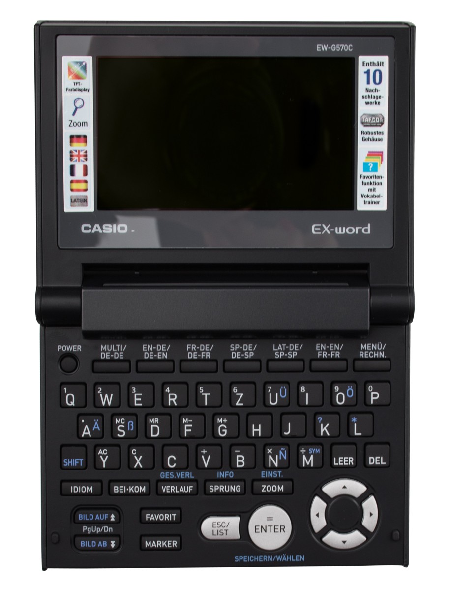 Französisch Latein schwarz & FX-991DE X wissenschaftlicher ClassWiz Rechner mit natürlichem Display Englisch Casio EW-G570C Elektronisches Wörterbuch Deutsch Spanisch