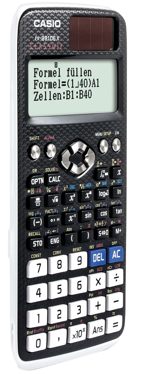 DynaTech Set Casio FX-991DE X Wissenschaftlicher Taschenrechner Rechner schwarz Buch Garantieverlängerung Gesichtsmaske 3x Mundmaske 