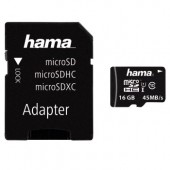 Hama microSDHC 16GB Class 10 UHS-I