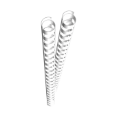GENIE Spiralbinderücken, 25 Stk., 12mm, weiß
