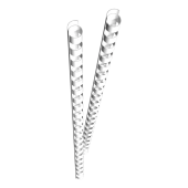 GENIE Spiralbinderücken, 25 Stk., 6mm, weiß