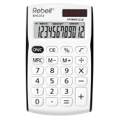 Rebell SHC 312 Taschenrechner in weiß/schwarz