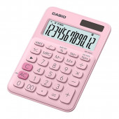 Casio MS 20 UC PK - anzeigender Tischrechner 12st. LCD - Solar/Batterie - Steuer - pink