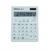MAUL Tischrechner MXL 12 / 12 stellige LCD-Anzeige / Solar- und Batteriebetrieb / Silber