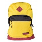 BestLife Schulrucksack für Laptop und Tablet bis 15,6 Zoll Smartphonefach gelb / rot / schwarz