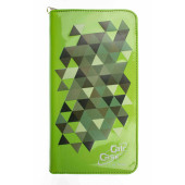 CalcCase -Fashion- grüne Tasche für alle Grafiktaschenrechner Hochglanz- Dreieck Design