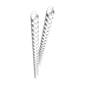 GENIE Spiralbinderücken, 25 Stk., 8mm, weiß