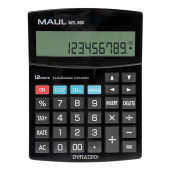 MAUL Tischrechner MTL 800 /12 stellige LCD-Anzeige / Solar- und Batteriebetrieb / Schwarz