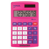 MAUL Taschenrechner M 8 - 8 Stellen - Pink - Batterie- oder Solarbetrieb