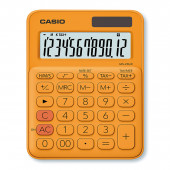 Casio MS 20 UC RG - anzeigender Tischrechner 12st. LCD - Solar/Batterie - Steuer - orange