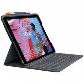Logitech Slim Folio - Tastatur und Foliohülle - Bluetooth - für Apple 10.2inch iPad - 7/8 Gen