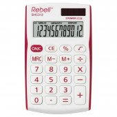 Rebell SHC 312 Taschenrechner in weiß/rot