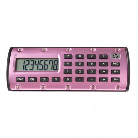 HP Quick Calc - Taschenrechner - pink 8-stelliges LCD - magnethaftend - Prozentrechnung
