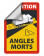 Angles Morts - Toter Winkel - Schild  nanodot A5 5 Stück, wiederverwendbar für LKW-Sattelzug