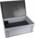 Aufbewahrungsbox mit Deckel für 50 Schulrechner  600mm x 400mm x 220mm, Kunststoff, grau, stapelbar