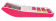 Rebell SDC 912+ Taschenrechner pink 12-stelliges LCD Display, Solar u. Batterie