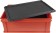 Aufbewahrungsbox mit Deckel für 50 Schulrechner  600mm x 400mm x 220mm, Kunststoff, rot, stapelbar