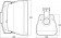 MONACOR WALL-06T/WS 2-Wege-ELA-Lautsprecherboxen-Paar, weiß