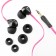 Veho Z1 Stereo-In-Ear-Kopfhörer,geräuschiso. mit Flex-Anti-Tangle-Cord-System,pink