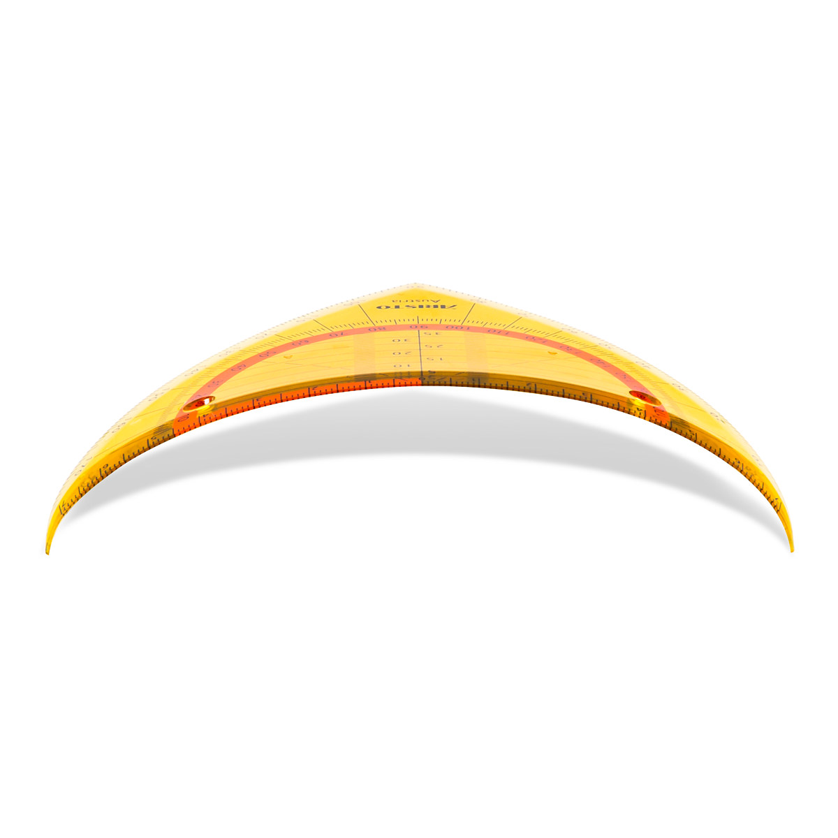 Aristo Flex Geometrie Dreieck 16 cm biegsam, Hyp. 16 cm, neonorange 