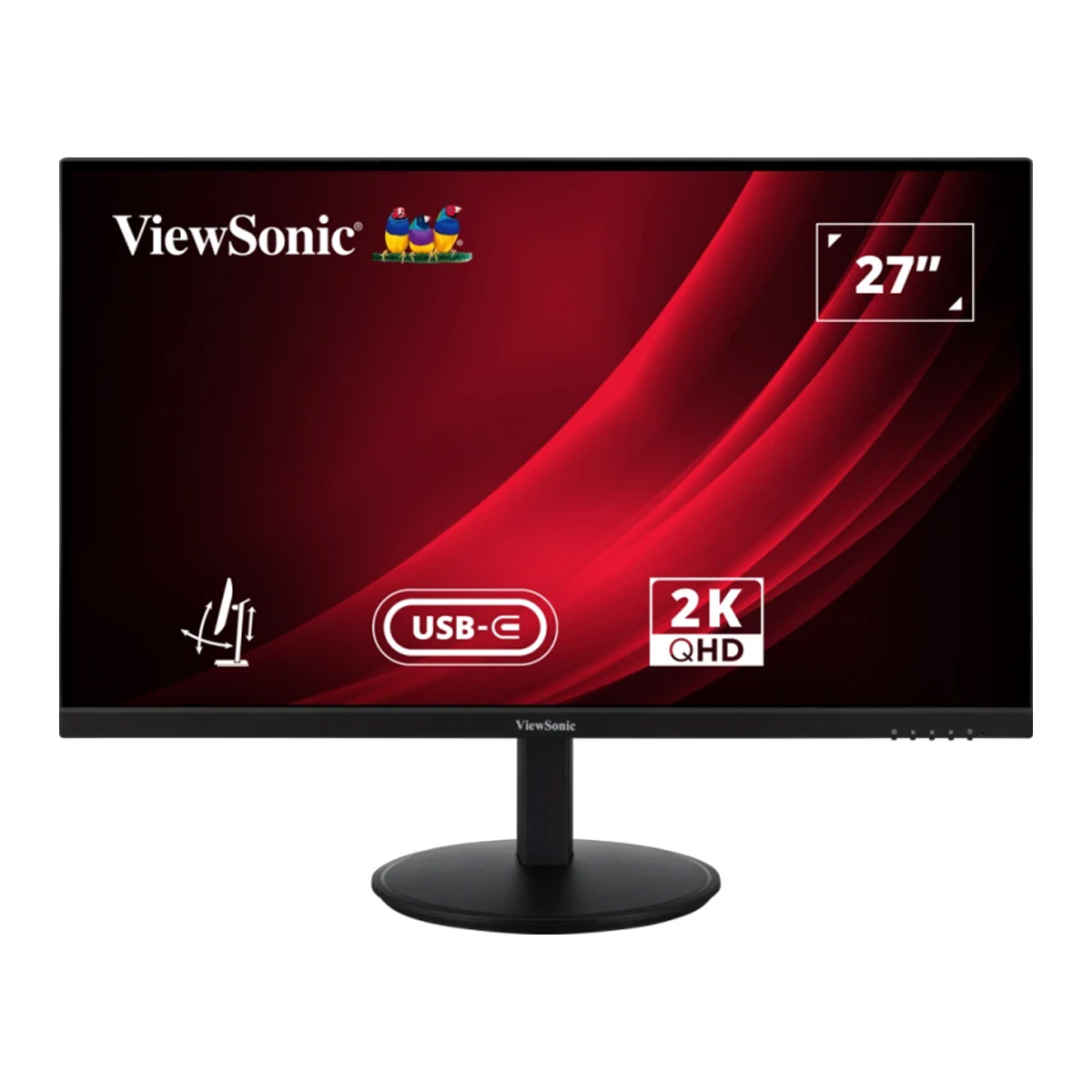 ViewSonic VG2709-2K-MHDU-2, 27'' (69cm) QHD Monitor mit 100 Hz USB-C Anschluss, 2 integrierte Lautsprecher