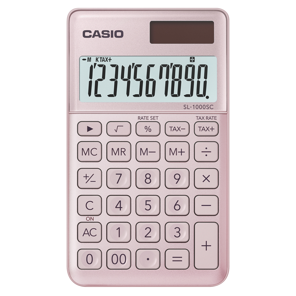 Casio SL-1000 SC PK Taschenrechner in rosa 