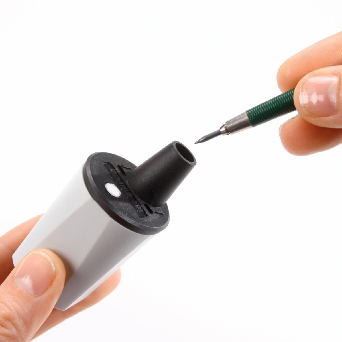 Dahle Minenspitzdose 301 mit Walzenfräser, für 2 mm Minen 