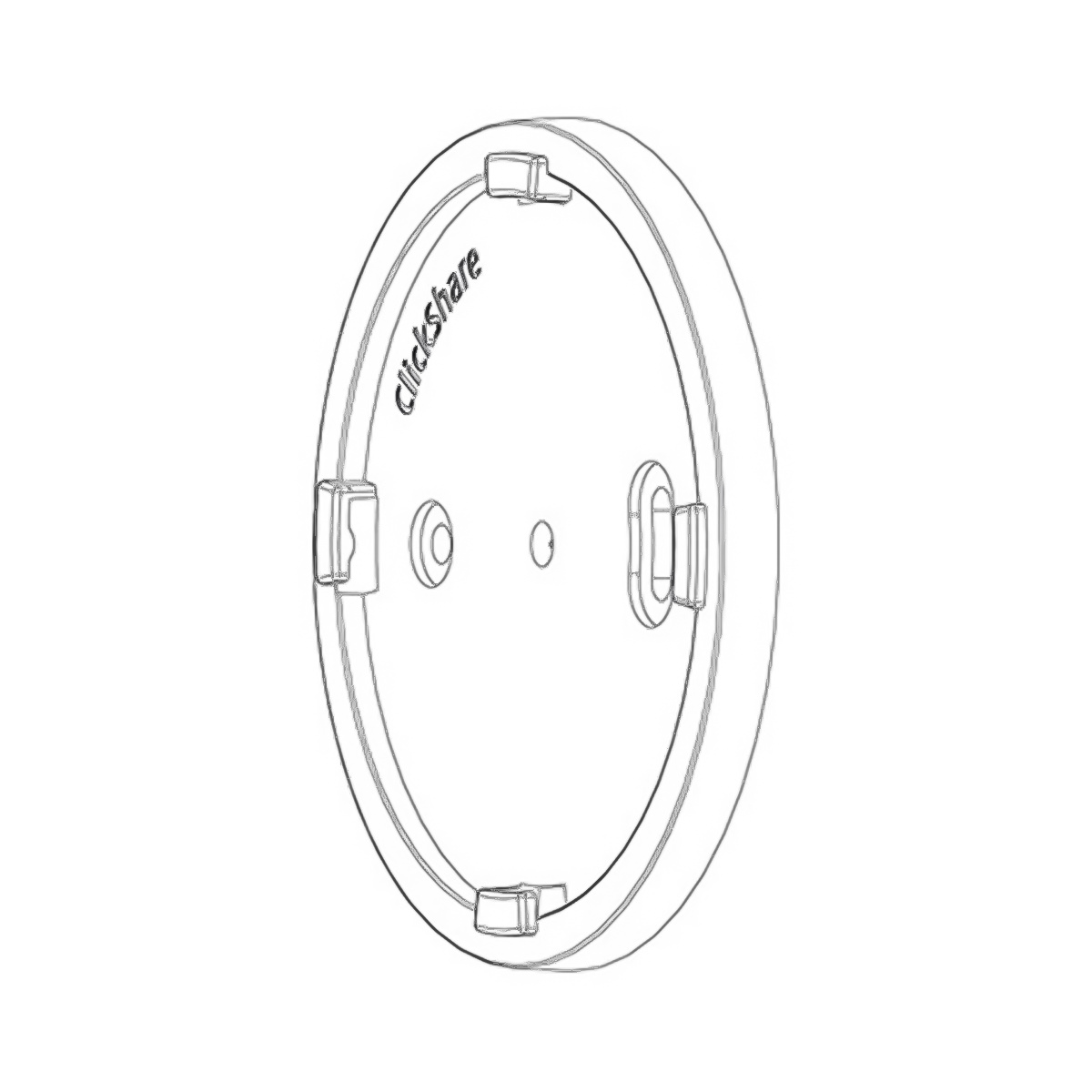 Barco ClickShare wall mount disc, passend zu C-5,C-10-CX-20,CX-30