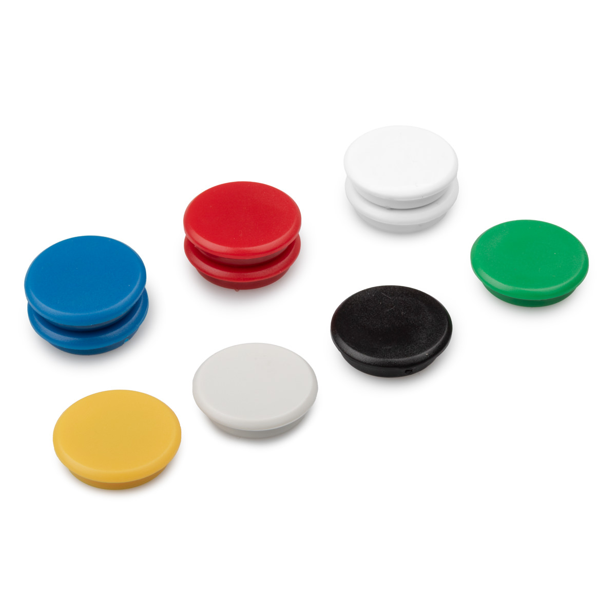 Dahle Starke Haft-Magnete 24 mm farbig sortiert, 10er Pack, Haftkraft 3 N 